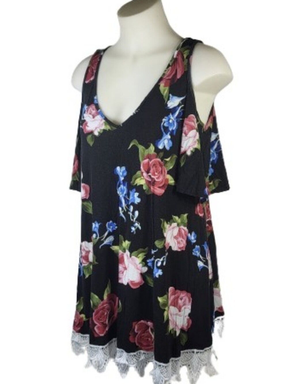 My Story Cold Shoulder Top Sz Sm
